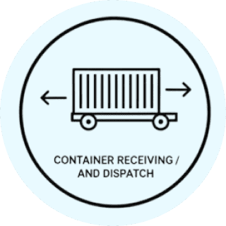 Container receiving and dispatch