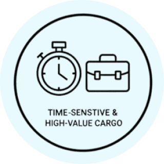 Time-sensitive and high-value cargo